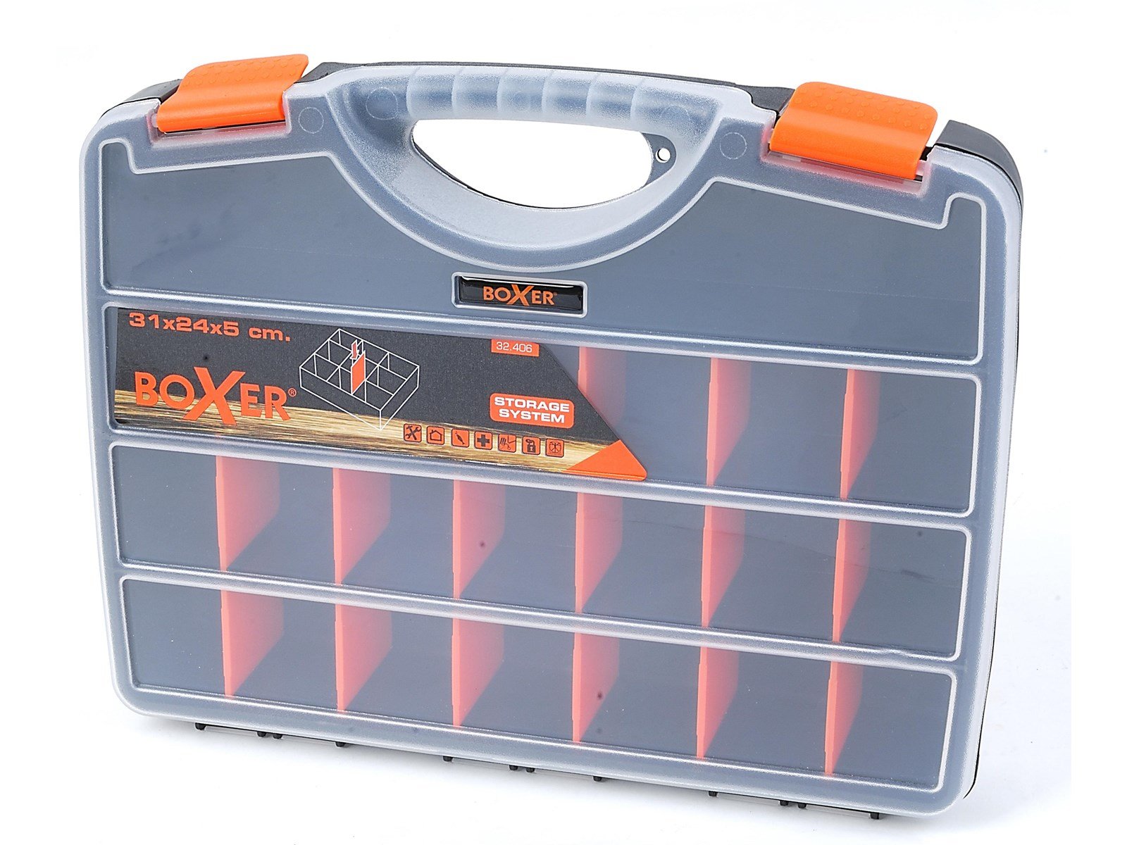 Boxer Organiser box 21 compartments Boxer Organiser box 21 compartments